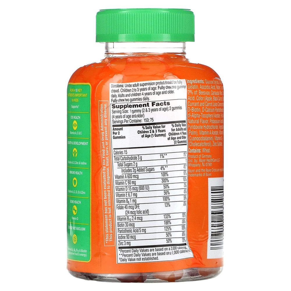 Flintstones, Gummies, мультивитаминная добавка для детей, 150 жевательных конфет