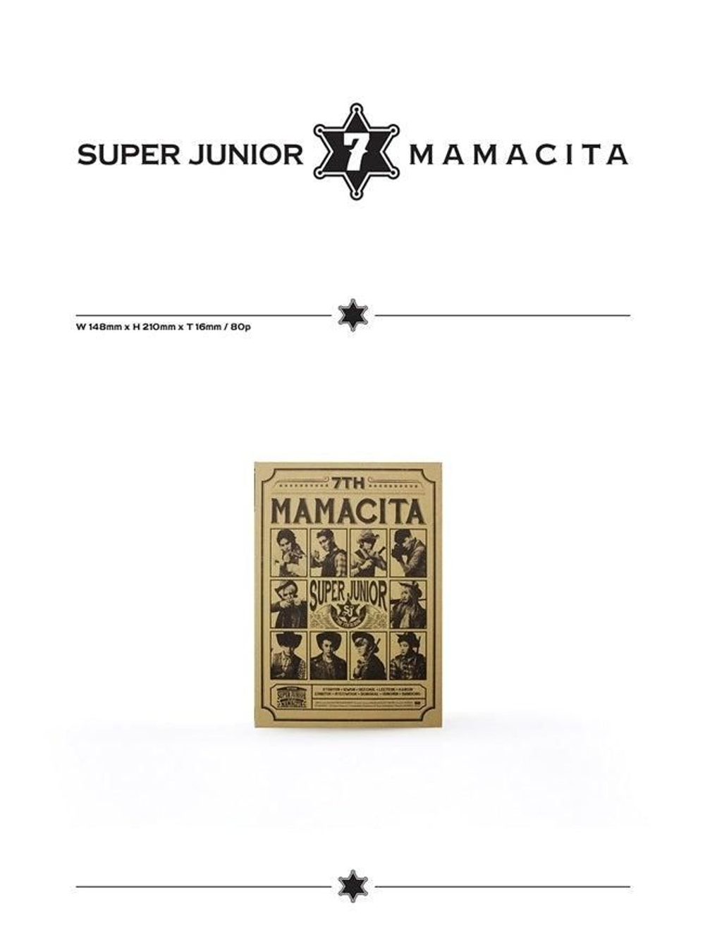 Альбом SUPER JUNIOR - MAMACITA 7th Album B Version