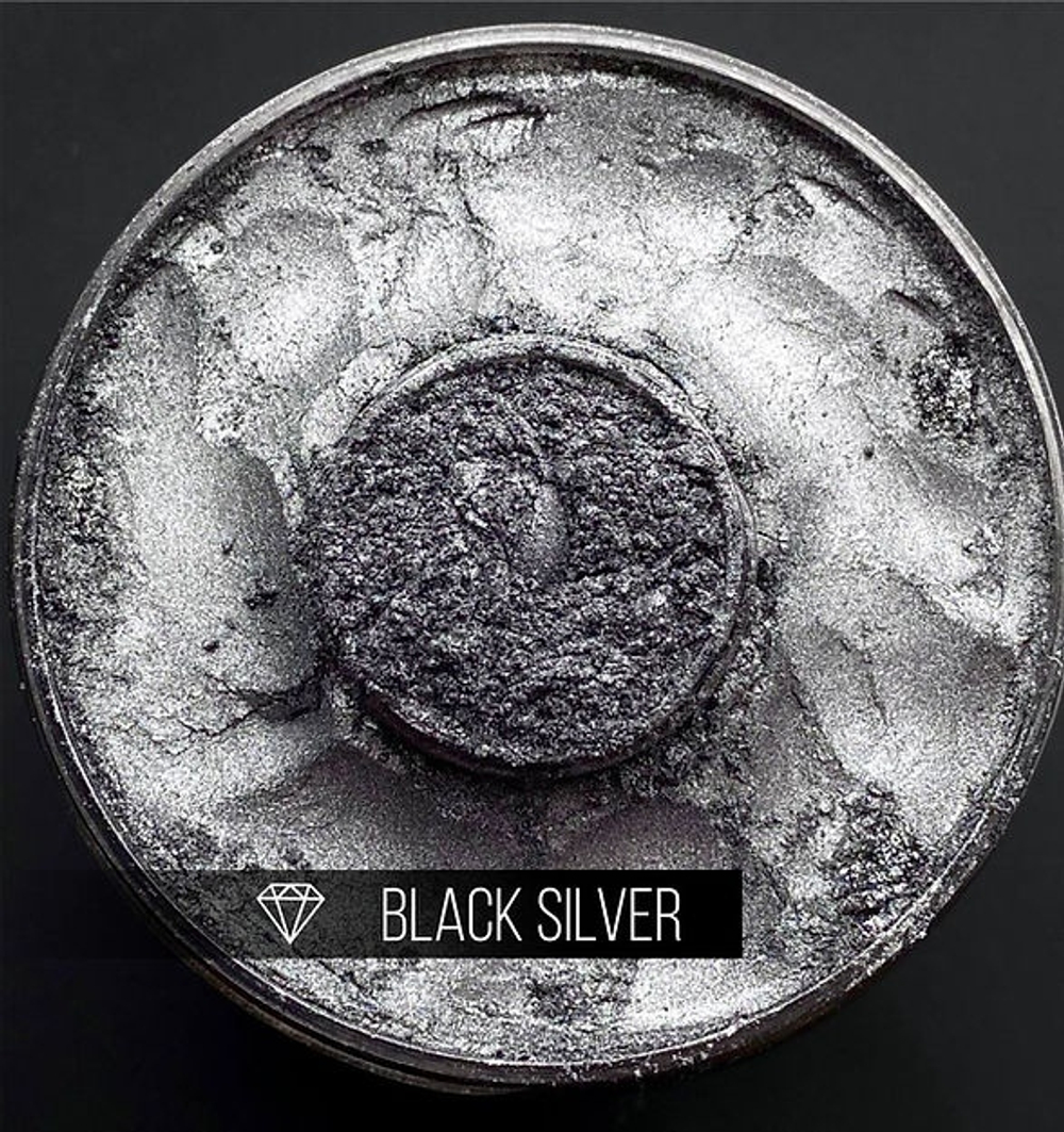 CraftPigments "Black Silver", темное серебро, 25мл