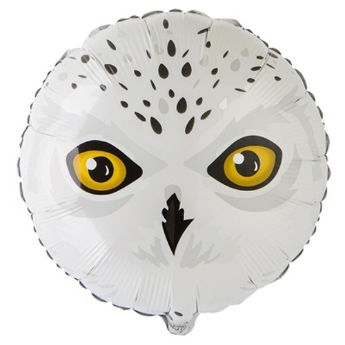 Шар фольга круг 18"46см Сова