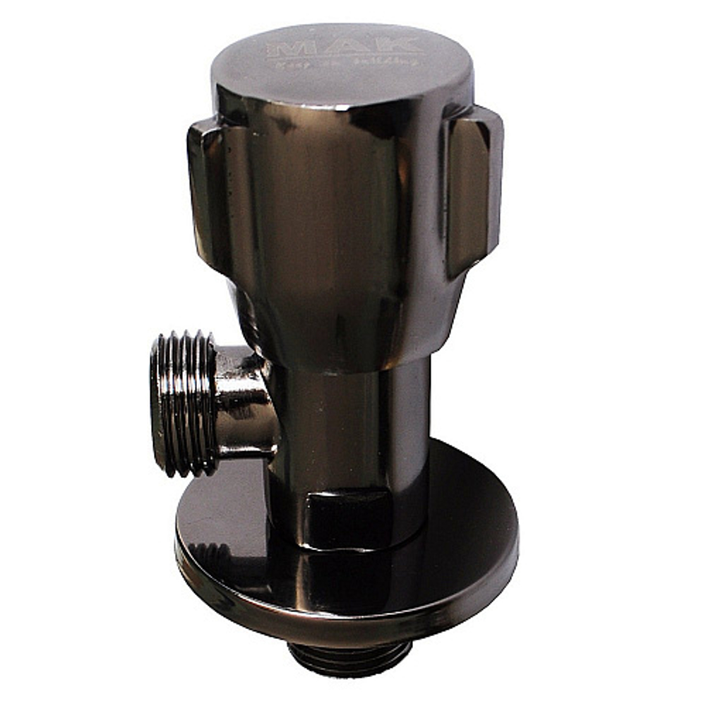 Кран угловой 1/2"*1/2" ЧЕРНЫЙ ХРОМ 116