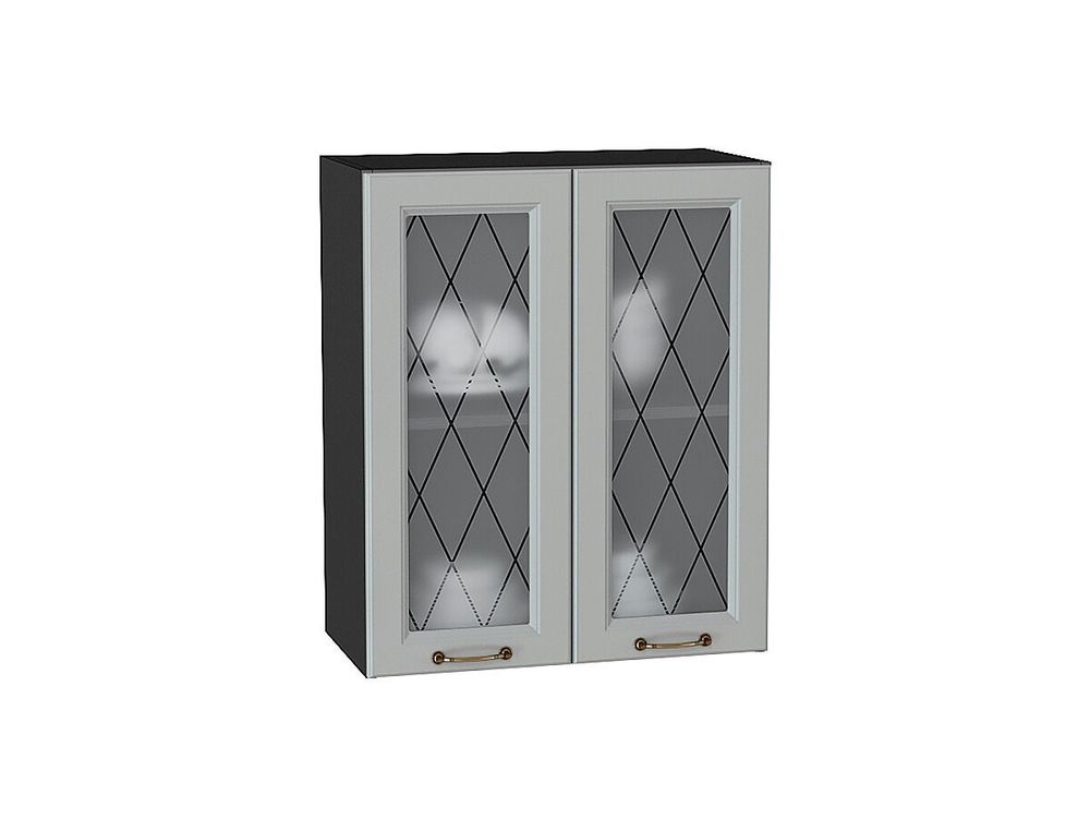 Шкаф верхний с 2-мя остекленными дверцами Ницца