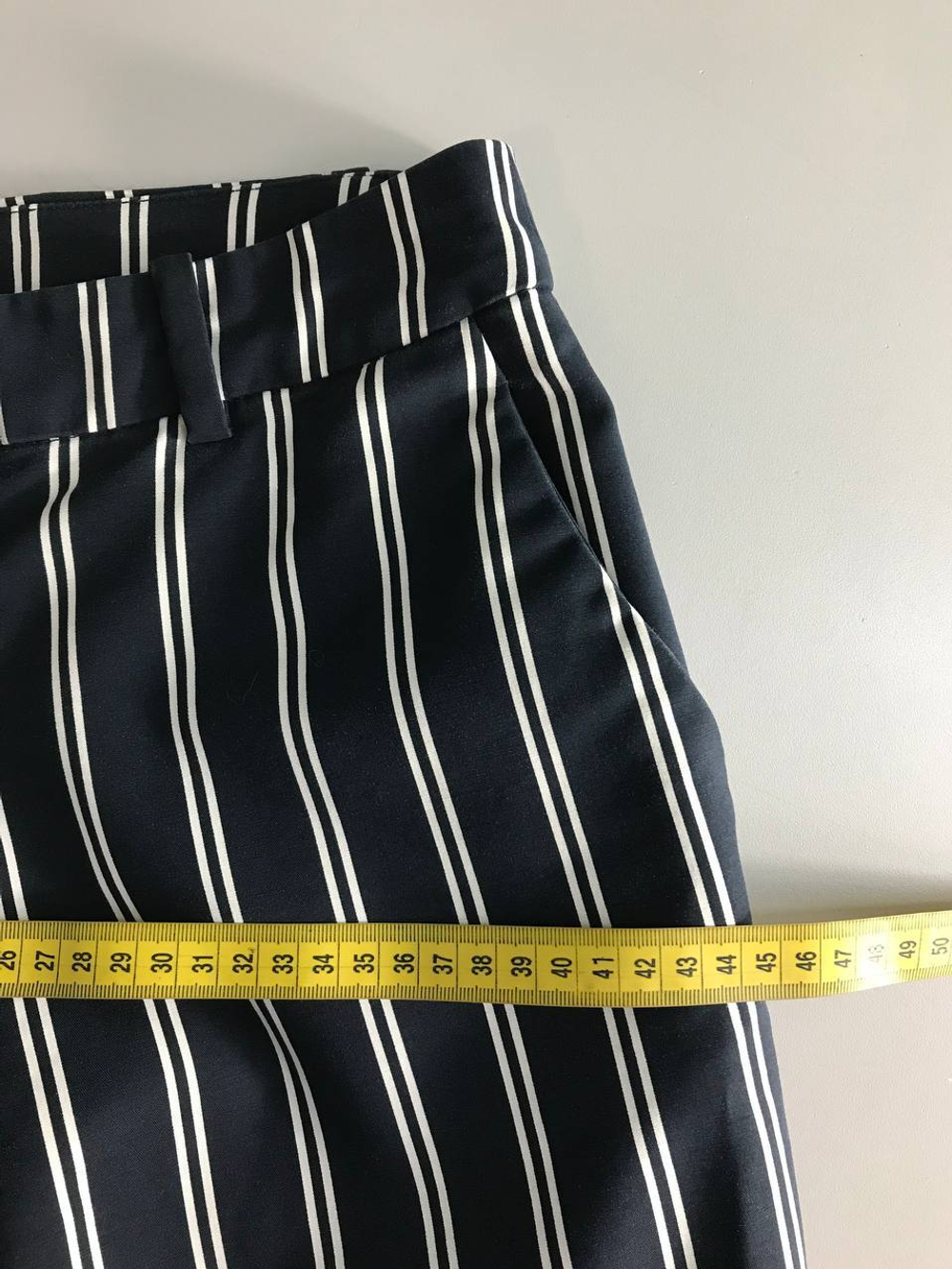 Брюки H&M в крупную полоску, маркировка 36, визуально 42 размер