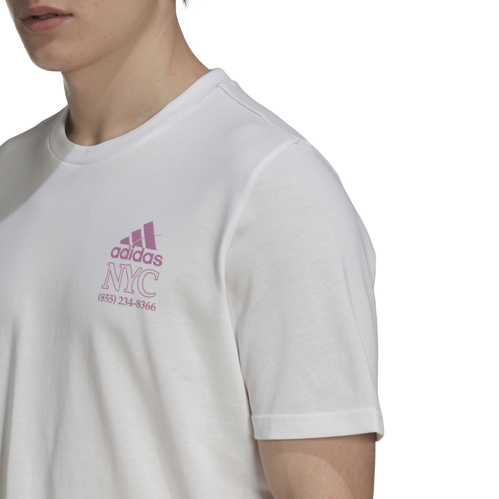 Мужское теннисное поло adidas HC Graphic T-Shirt Men - White