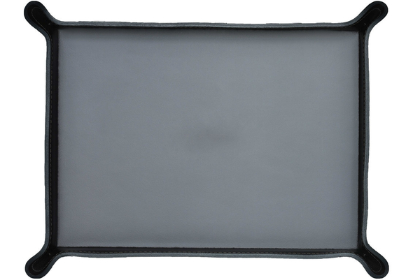 Лоток А4 фигурный из кожи цвет ЧЕРНЫЙ