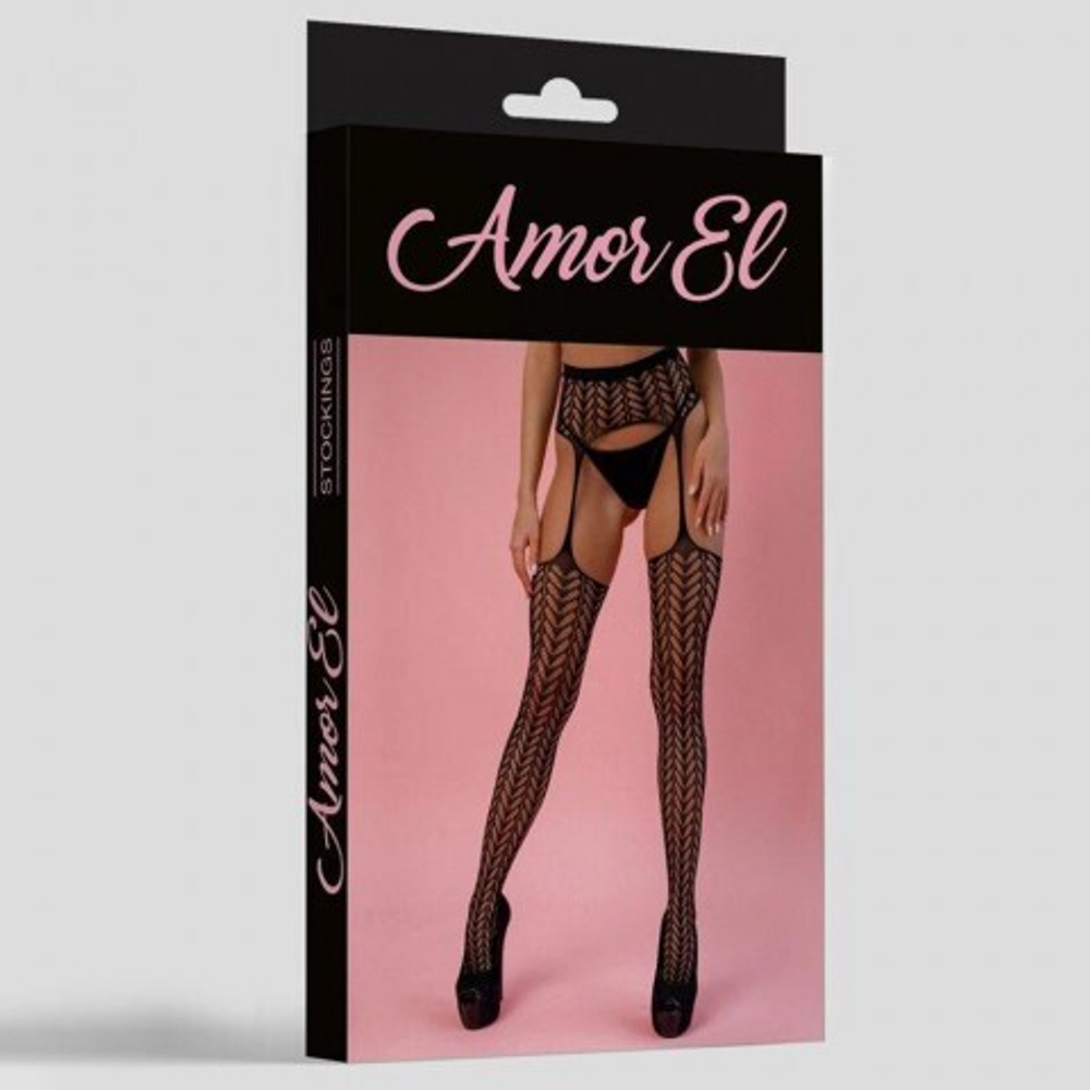 Чулки с поясом Cordova (S/L) черный