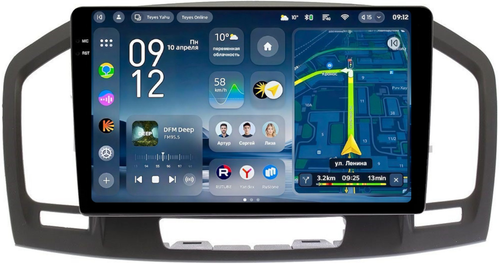 Магнитола для Opel Insignia 2009-2013 (взамен CD300 и CD400) - Teyes CC4-PRO монитор 9.5" 2K QLED на Android 13, Быстрейшая, Snapdragon 778G, ИИ, CarPlay, DSP, 4G SIM-слот