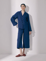 ISLA suit in blue linen