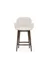 Полубарный стул Konna 65 см бежевый с ножками из темного ясеня