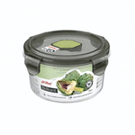 Контейнер для продуктов герметичный с клапаном "brilliant" круглый 0,6л (черный)