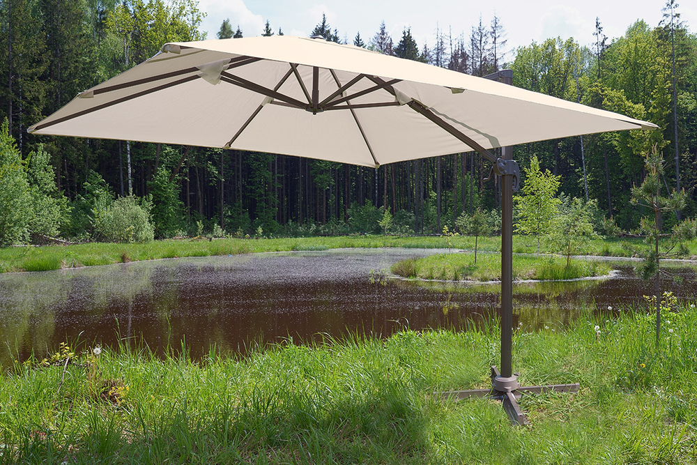 Зонт Сицилия 3х3м, слоновая кость