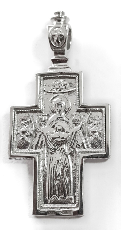 Ювелирный крест из серебра 925 пробы