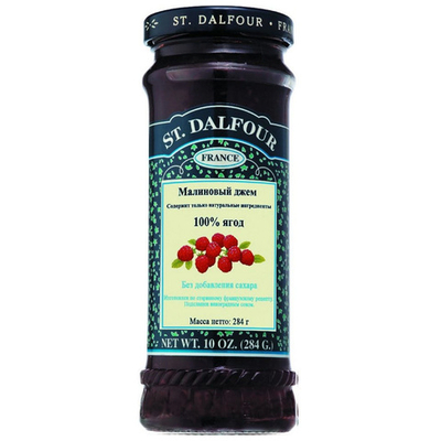 Джем малиновый без сахара "St. Dalfour", 284 г