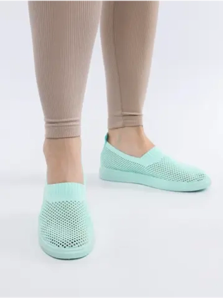 Мокасины летние текстильные