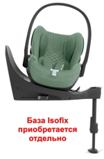 Коляска Cybex Coya Rosegold Frame Cloud T i-Size Leaf Green Plus Leaf Green с дождевиком и бампером