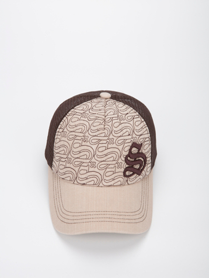 Бейсболка Snapp S (бежевый/коричневый)