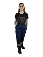 Костюм женский летний «ЮЖНАЯ ШИРОТА» (куртка+брюки) цв.синий/васильковый