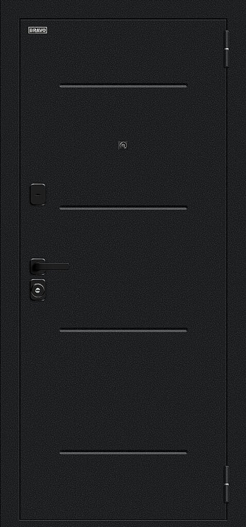 Техно/SBlack Букле черное/White Silk 205*96 правое