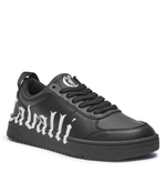 Кожаные кроссовки Just Cavalli - черный(77QA3SM5ZP397)