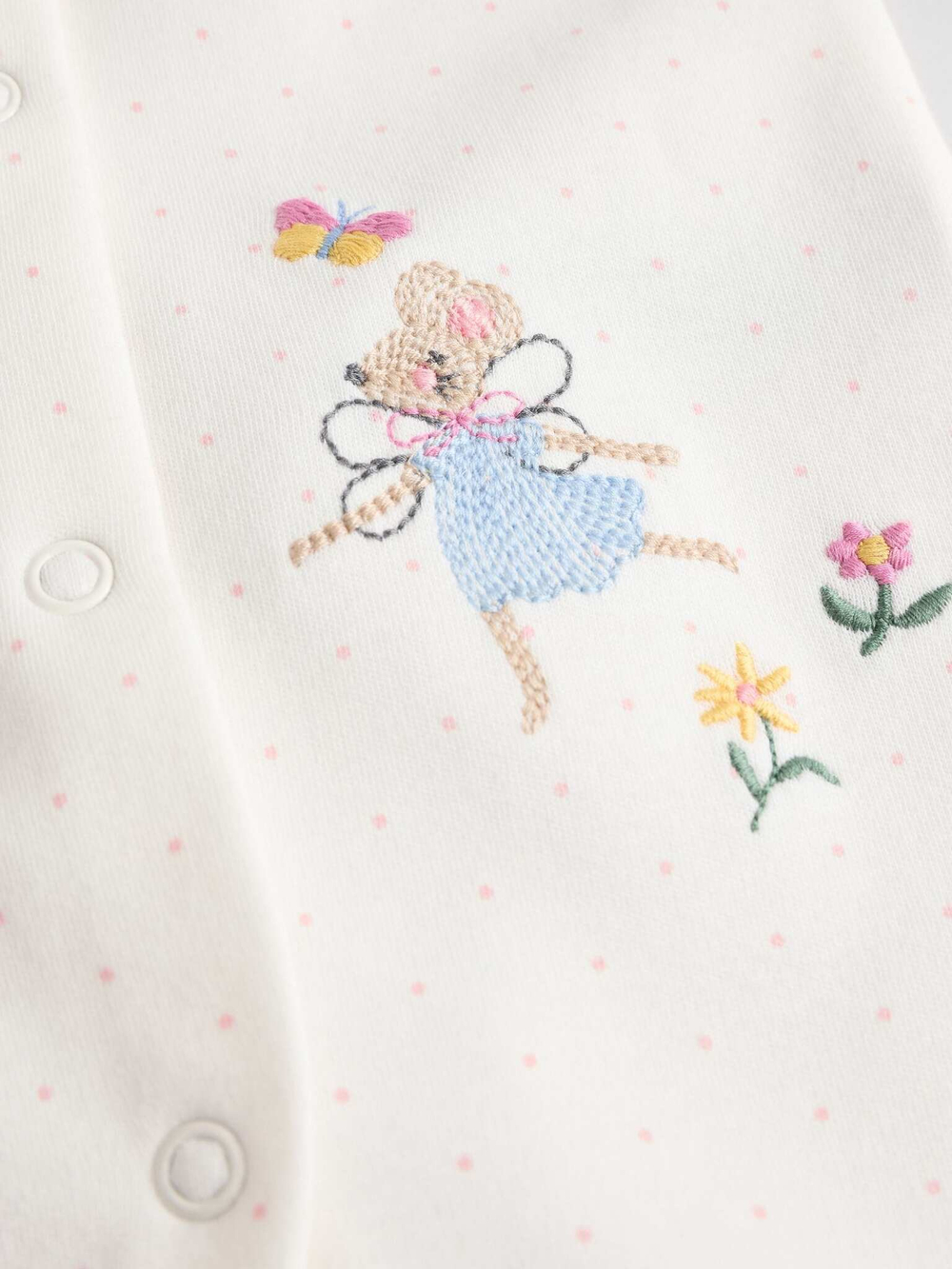 Комбинезон / Cлип для малышей Next E18-356, 3 шт., Розовый, Молочный