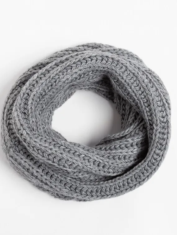 Снуд женский, цвет серый, размер 120x32