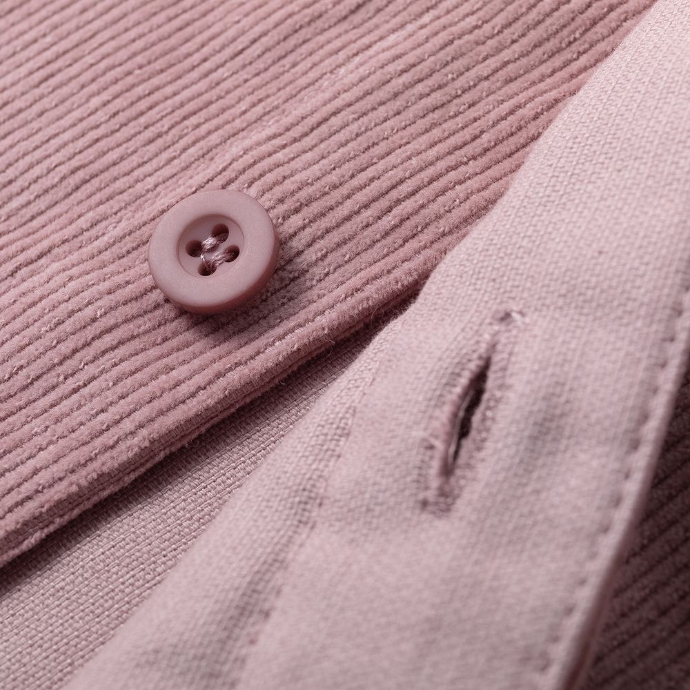 Рубашка Ymkashix Velve Leisure Line пыльно-розовая