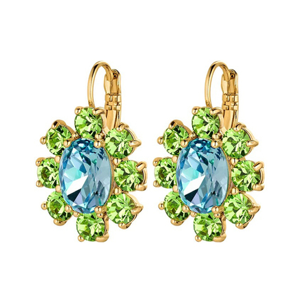 Серьги Dyrberg Kern VALENTINA SG AQUA/GREEN 420039
