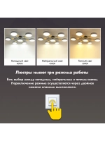 Люстра потолочная светодиодная 8023/3+1WHITE