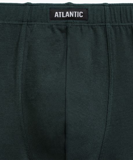 Трусы мужские боксеры (3шт), Atlantic 3MH-196, хлопок, черный + изумрудный