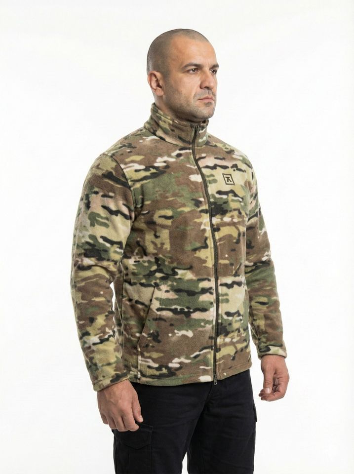Толстовка Милитари флис на молнии (мультикам) (А)