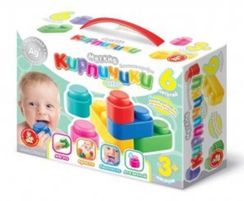 Конструктор "Мягкие кирпичики extra" 6 деталей