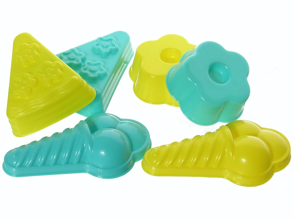 Формочки песочные №1 (кекс2+тортик2+вафельный рожок2)