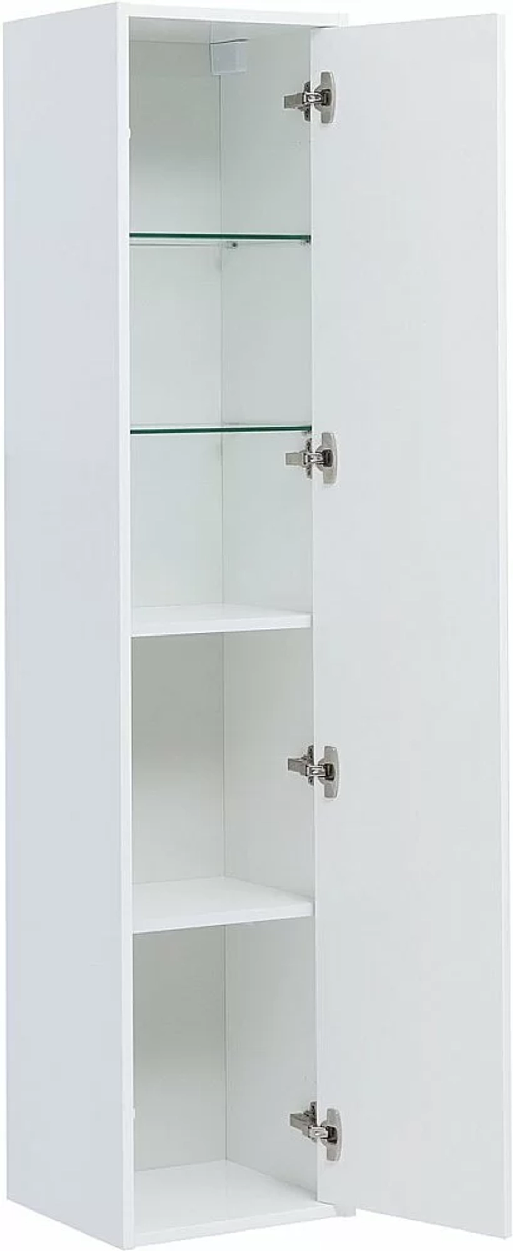 Шкаф-пенал Aquanet Lino (Flat) 35 белый глянец