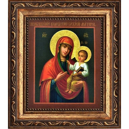 Коложская икона Божией Матери на холсте.