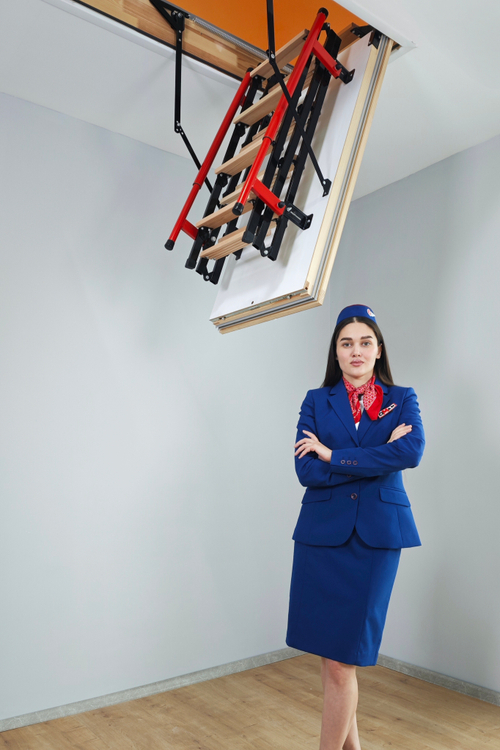 POLAR PLUS чердачная полуавтоматическая лестница