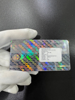 Бриллиант природный огранки Ашер 0,51 карата, чистота 5, бесцветный, сертификаты