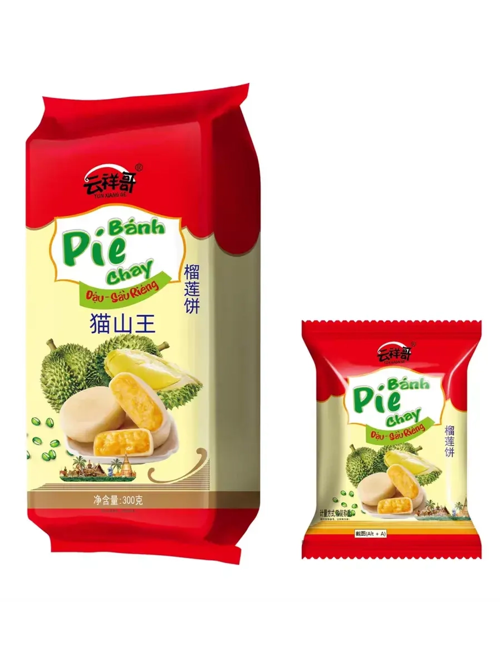 Пирожные с начинкой из дуриана 300 г