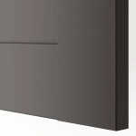 Дверь - IKEA BERGSBO/БЕРГСБУ ИКЕА, 50x195 см, темно-серый