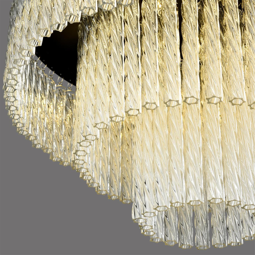 6576/11CR CLASSI LN24 черный/прозрачный/металл/стекло Люстра потолочная G9 11*20W 220V SPIRALS