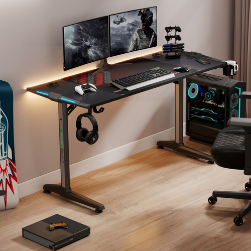 Стол для компьютера (для геймеров) EUREKA GIP 55, Black (ERK-GIP-55B-V1)