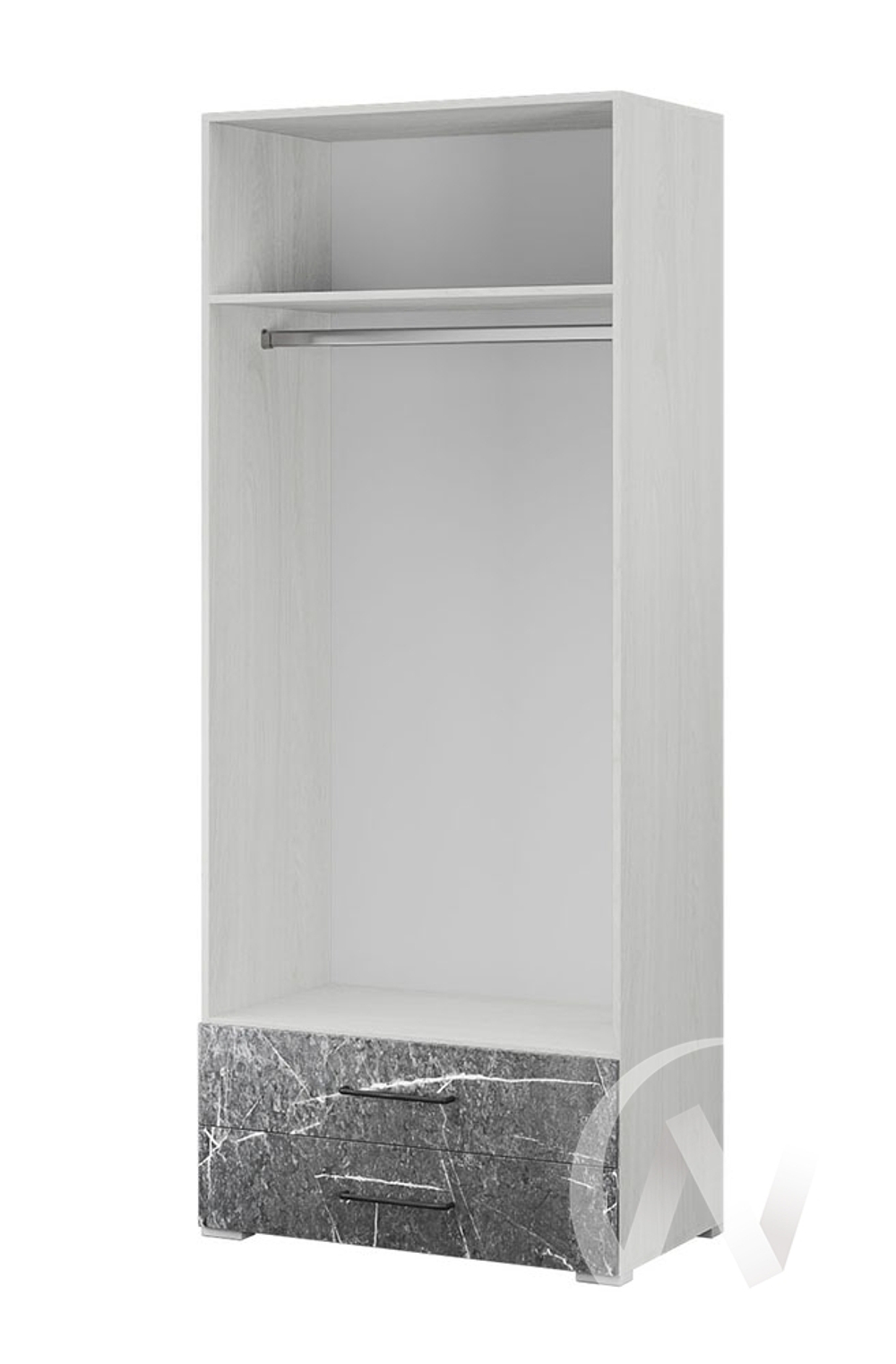 Шкаф 2-х створчатый Спальня Теана МДФ (ясень анкор светлый/мрамор дарк)