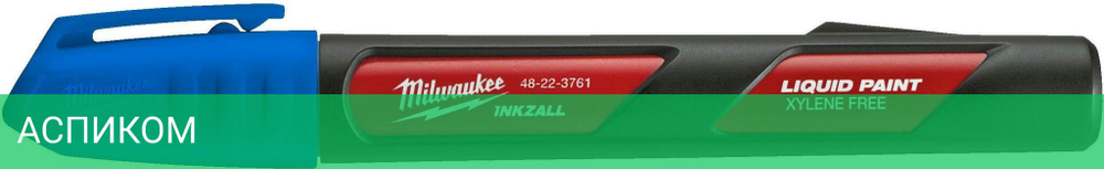 Маркер строительный Milwaukee Inkzall синий (4932492144)