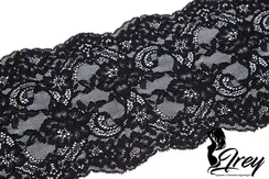 03-192 Кружево эластичное 16 см, черный 170