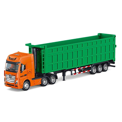 Металлический грузовик самосвал 1:50 зеленый кузов