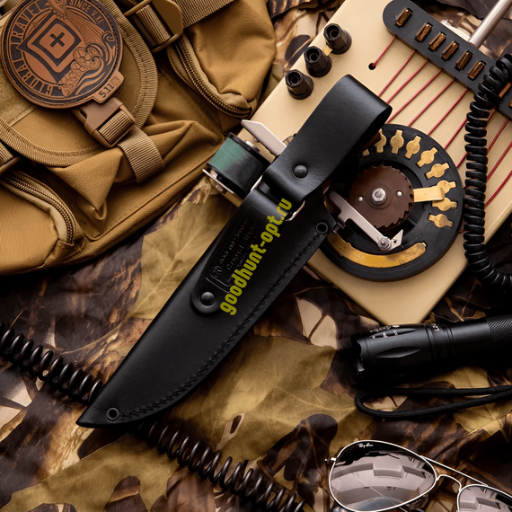 Тактический разделочный нож Стерх 1 AUS-8, рукоять- дерево