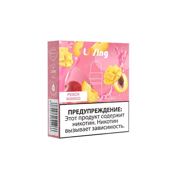 Купить Картридж Uving K1 5.6 мл - Peach Mango