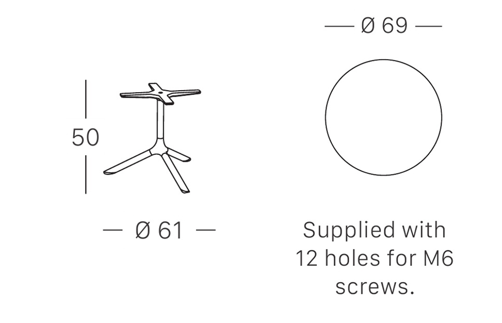 Столик ламинированный кофейный Scab Design Tripe, антрацит, белый