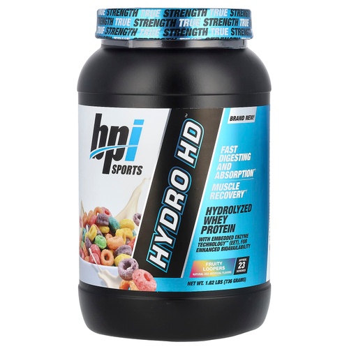 BPI Sports, Hydro HD ™, гидролизованный сывороточный протеин, фруктовый коктейль, 736 г (1,62 фунта)