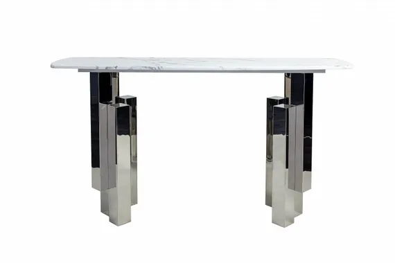 Консоль Round Silver, 150х79 см