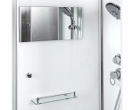 Душевая кабина DTO K408S 80x80 LED с электрикой прозрачная/хром